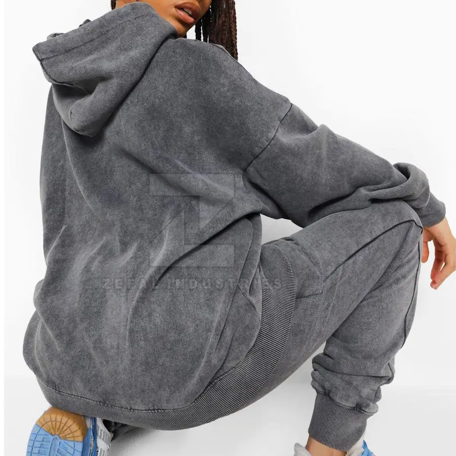 Customized Winter Plus Size Windproof Hooded Women Tracksuits Sets 100% Cotton Eco-Friendly Breathable Wholesale — Zefal Industries product photograph 4 of 6