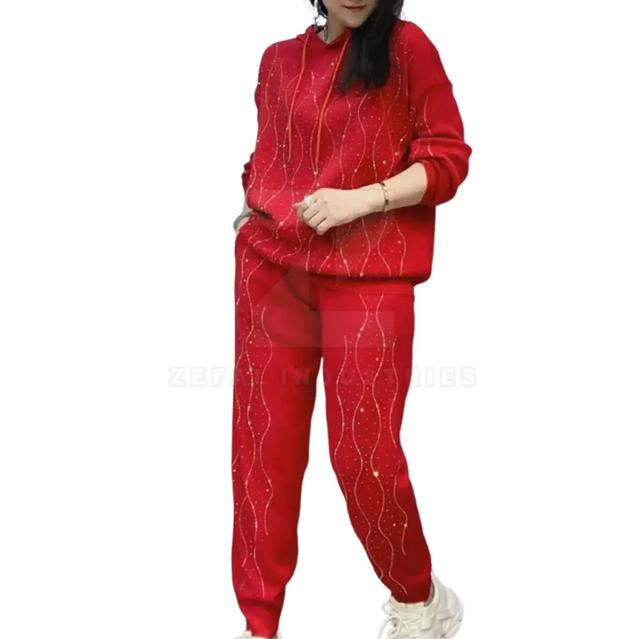 Online Pakistan Made Winter Hooded Eco-Friendly Breathable Plus Size Lightweight Women Tracksuits High Performance Premium — Zefal Industries product photograph 1 of 6