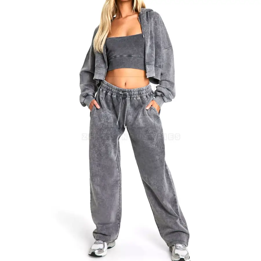 OEM Service Women Winter Breathable Windproof Plus Size Tracksuits Sets Wholesale Customized Logo High Quality — Zefal Industries product photograph 1 of 6