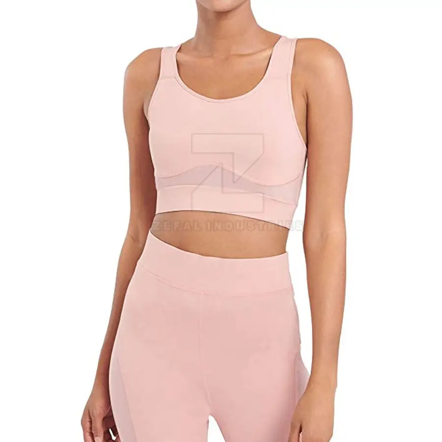 Women's Yoga Set Workout Gym Fitness Clothing Custom Size Solid Pattern Front Logo 2-Piece Breathable Eco-Friendly — Zefal Industries product photograph 4 of 6