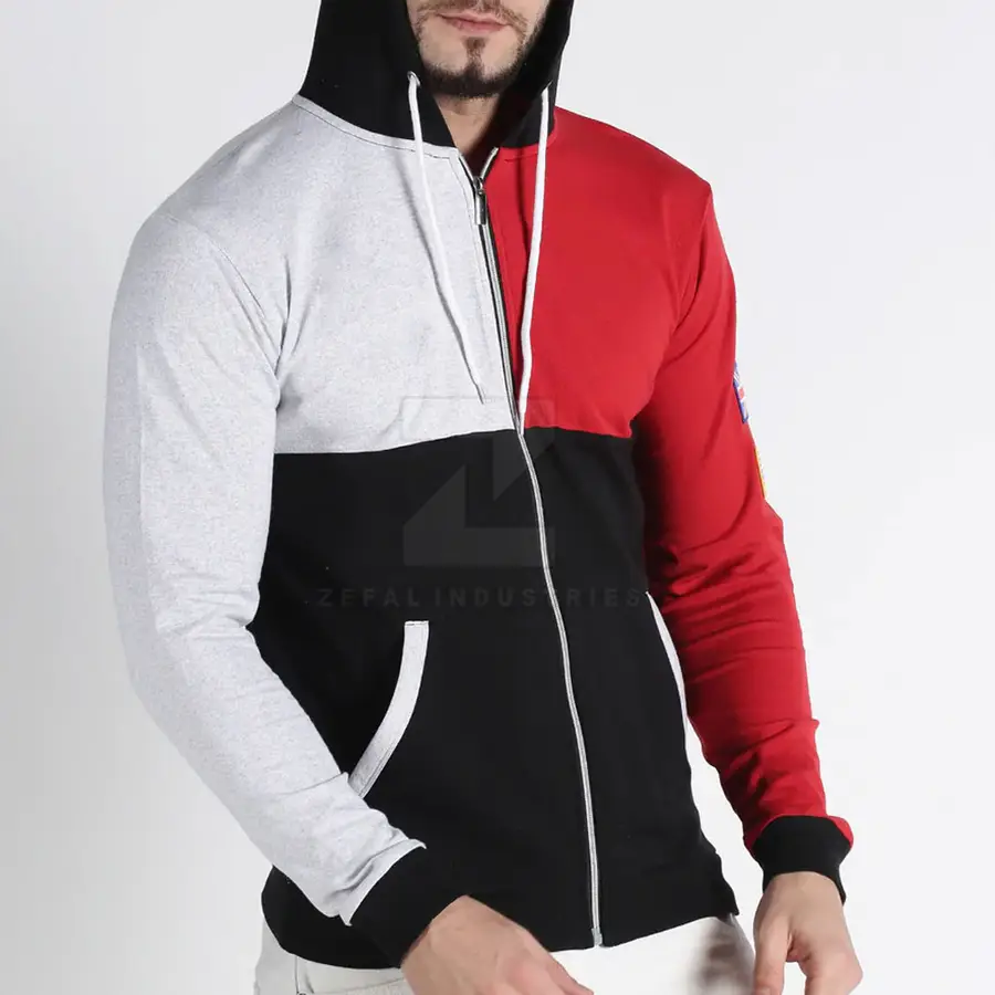 Online Best Selling Men's Winter Solid 100% Cotton Breathable Zipper Hoodies High Quality Low Price — Zefal Industries product photograph 4 of 6