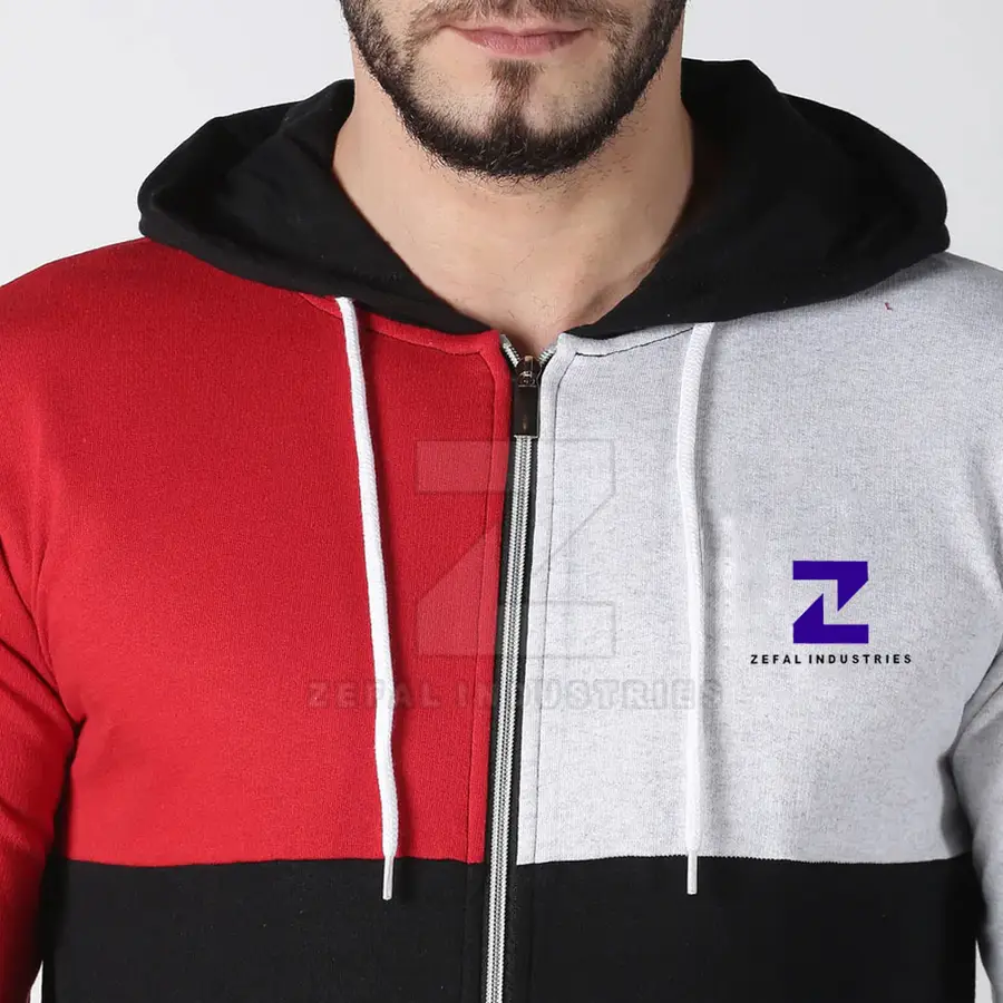 Online Best Selling Men's Winter Solid 100% Cotton Breathable Zipper Hoodies High Quality Low Price — Zefal Industries product photograph 6 of 6