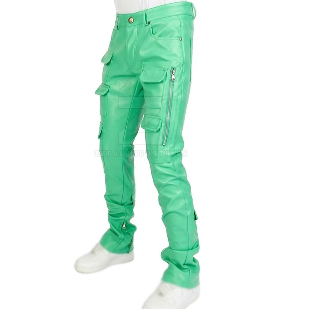 Casual Leather Pants — Zefal Industries product photograph 4 of 6
