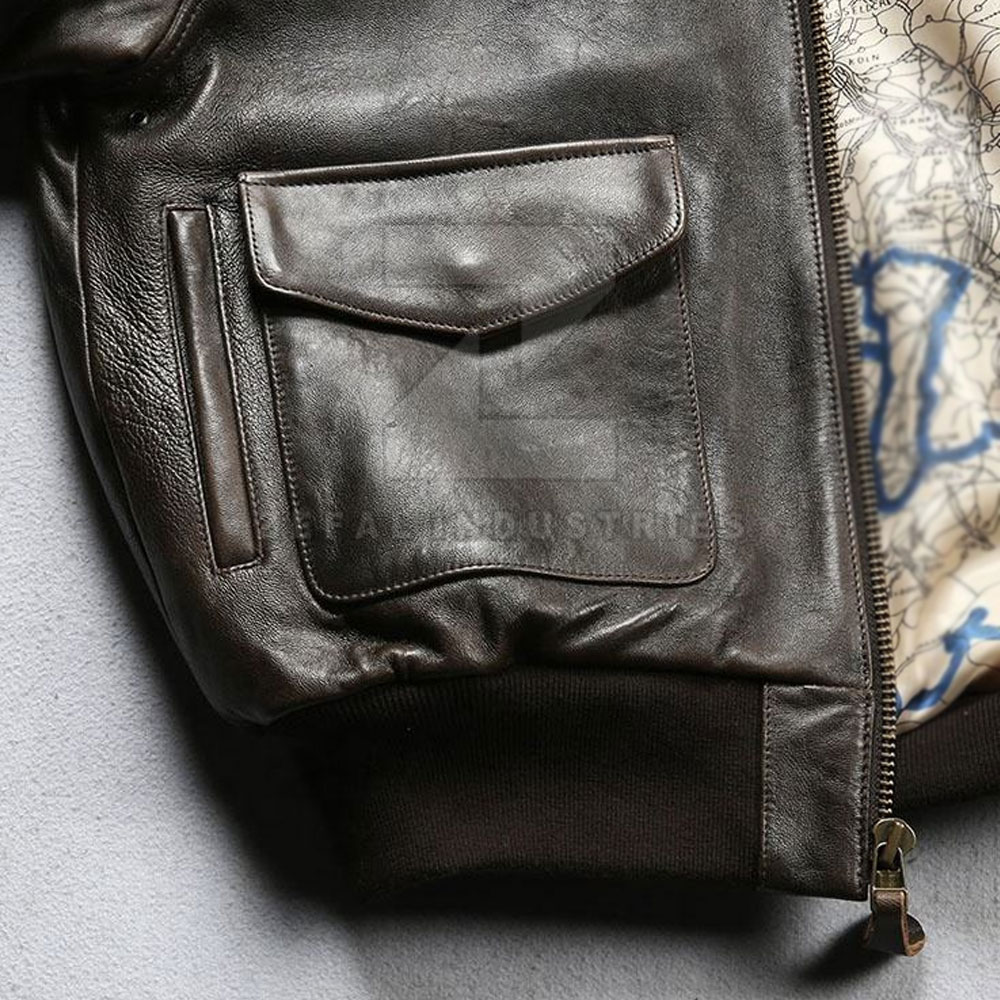 Leather Bomber Jacket — Zefal Industries product photograph 4 of 6