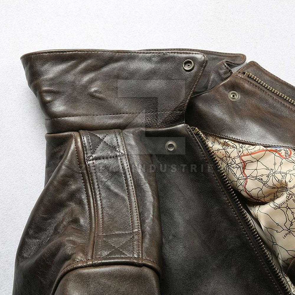 Leather Bomber Jacket — Zefal Industries product photograph 6 of 6