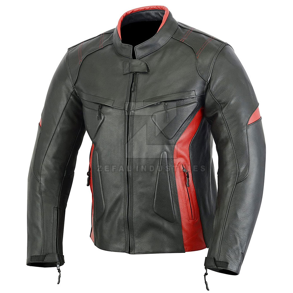 Leather Motorbike Jacket — Zefal Industries product photograph 4 of 6