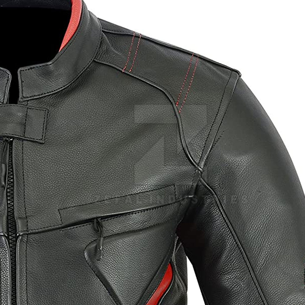 Leather Motorbike Jacket — Zefal Industries product photograph 5 of 6