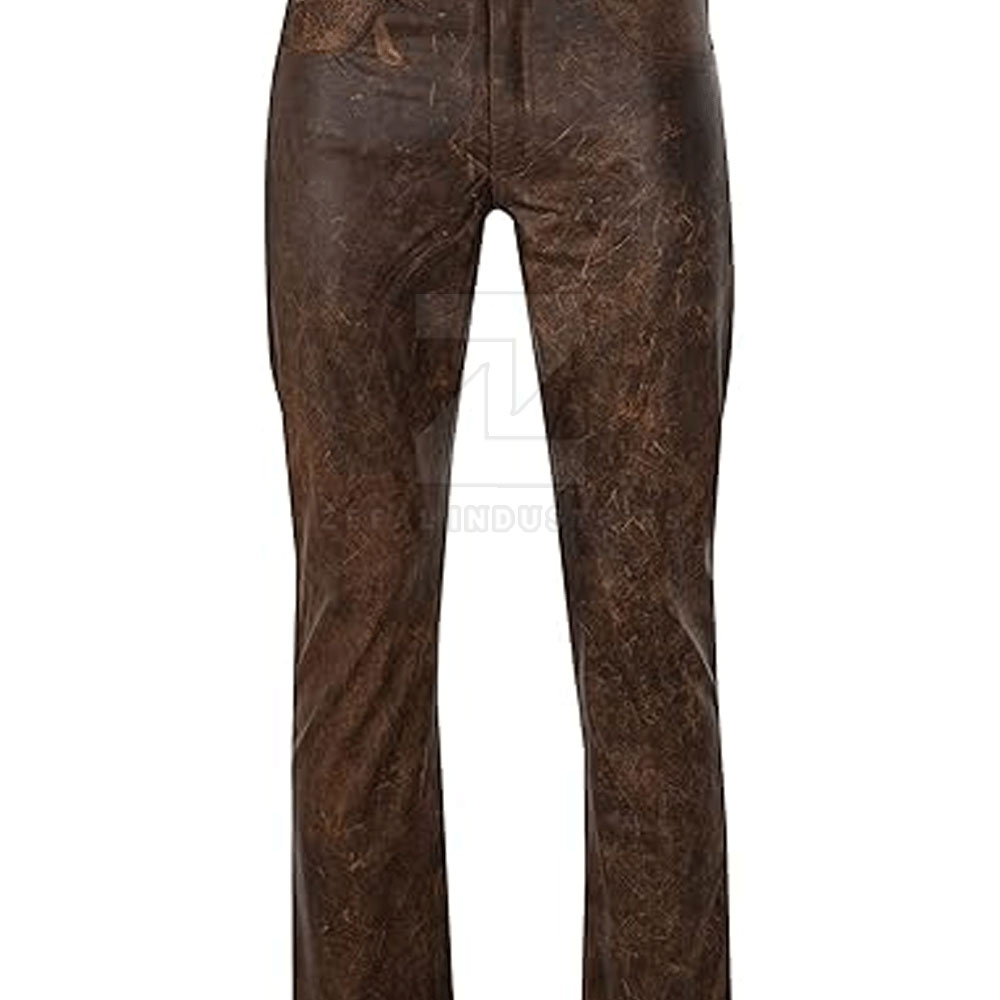 Pakistan-Made Flat Leather Pants — Zefal Industries product photograph 4 of 6